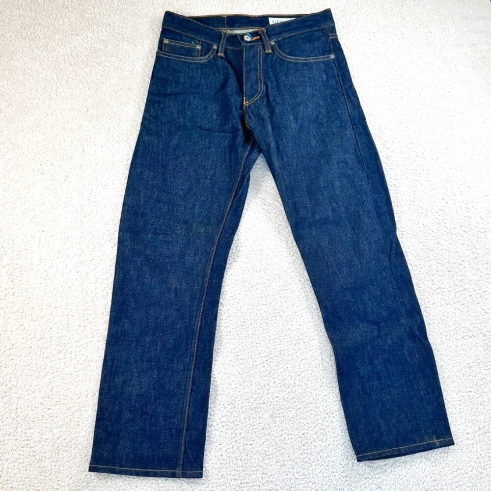 Gustin Mens Slim Selvedge Jeans #7 The Regular Size 30x27 NWOT Raw Denim Classic